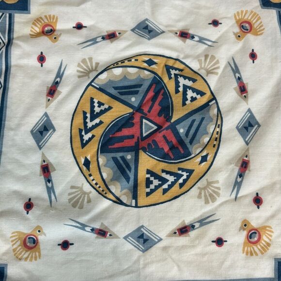 Vintage Wamcraft Southwestern Print Bandana 90s - Picture 7 of 9